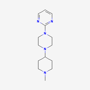 molecular formula C14H23N5 B5030243 2-[4-(1-methyl-4-piperidinyl)-1-piperazinyl]pyrimidine 