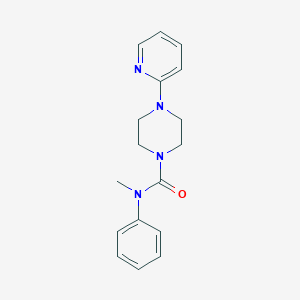 molecular formula C17H20N4O B503028 N-methyl-N-phenyl-4-(2-pyridinyl)-1-piperazinecarboxamide CAS No. 694465-74-2