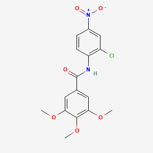 molecular formula C16H15ClN2O6 B5030288 N-(2-chloro-4-nitrophenyl)-3,4,5-trimethoxybenzamide 