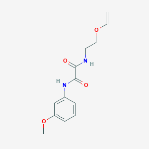 molecular formula C13H16N2O4 B5030294 N-(3-methoxyphenyl)-N'-[2-(vinyloxy)ethyl]ethanediamide 