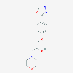 molecular formula C15H19N3O4 B503030 1-(4-(1,3,4-Oxadiazol-2-yl)phenoxy)-3-morpholinopropan-2-ol CAS No. 780783-64-4