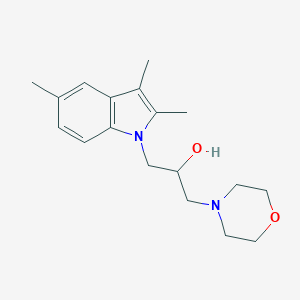 molecular formula C18H26N2O2 B503031 1-(4-morpholinyl)-3-(2,3,5-trimethyl-1H-indol-1-yl)-2-propanol 