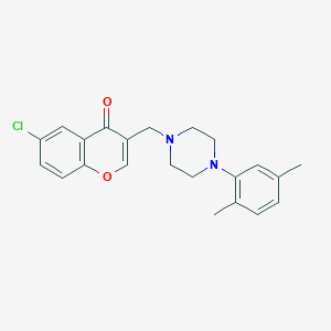 6-chloro-3-{[4-(2,5-dimethylphenyl)-1-piperazinyl]methyl}-4H-chromen-4-one