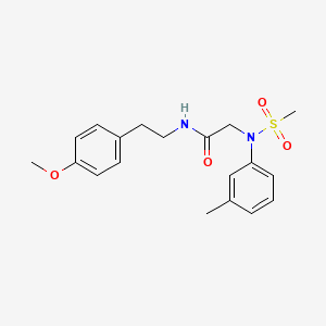 molecular formula C19H24N2O4S B5030313 N~1~-[2-(4-methoxyphenyl)ethyl]-N~2~-(3-methylphenyl)-N~2~-(methylsulfonyl)glycinamide 