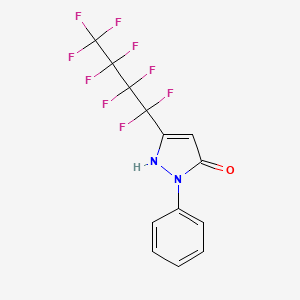 molecular formula C13H7F9N2O B5030315 3-(壬氟丁基)-1-苯基-1H-吡唑-5-醇 CAS No. 96146-02-0
