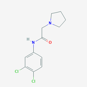 N-(3,4-dichlorophenyl)-2-pyrrolidin-1-ylacetamide