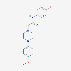 molecular formula C19H22FN3O2 B503033 N-(4-fluorophenyl)-2-[4-(4-methoxyphenyl)piperazin-1-yl]acetamide CAS No. 483351-06-0
