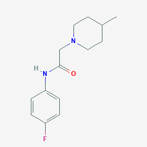N-(4-fluorophenyl)-2-(4-methylpiperidin-1-yl)acetamide