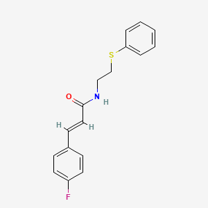 3-(4-fluorophenyl)-N-[2-(phenylthio)ethyl]acrylamide