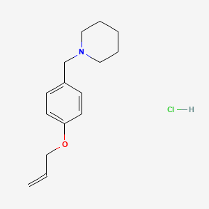 molecular formula C15H22ClNO B5030388 1-[4-(allyloxy)benzyl]piperidine hydrochloride 