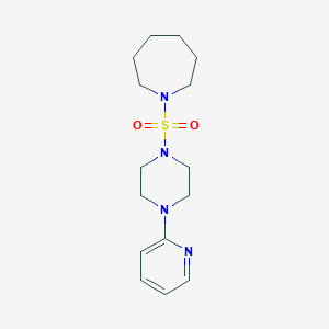molecular formula C15H24N4O2S B503041 1-((4-(Pyridin-2-yl)piperazin-1-yl)sulfonyl)azepane CAS No. 930077-97-7