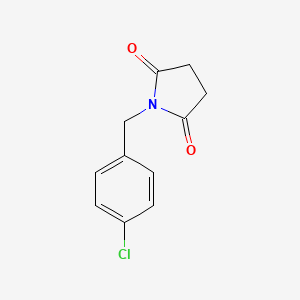 molecular formula C11H10ClNO2 B5030414 1-(4-chlorobenzyl)-2,5-pyrrolidinedione CAS No. 91349-11-0