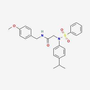 N~2~-(4-isopropylphenyl)-N~1~-(4-methoxybenzyl)-N~2~-(phenylsulfonyl)glycinamide