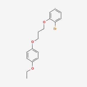 molecular formula C17H19BrO3 B5030432 1-bromo-2-[3-(4-ethoxyphenoxy)propoxy]benzene 