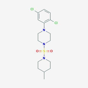 molecular formula C16H23Cl2N3O2S B503044 1-(2,5-Dichlorophenyl)-4-[(4-methyl-1-piperidinyl)sulfonyl]piperazine 
