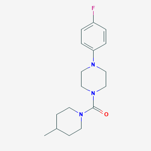 molecular formula C17H24FN3O B503045 4-(4-Fluorophenyl)piperazinyl 4-methylpiperidyl ketone CAS No. 890605-02-4