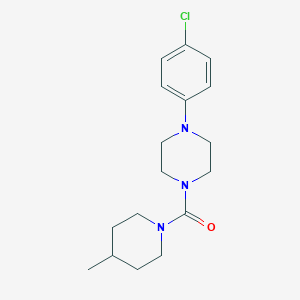 1-(4-Chlorophenyl)-4-[(4-methyl-1-piperidinyl)carbonyl]piperazine