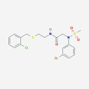 N~2~-(3-bromophenyl)-N~1~-{2-[(2-chlorobenzyl)thio]ethyl}-N~2~-(methylsulfonyl)glycinamide