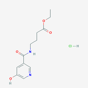 ethyl 4-{[(5-hydroxy-3-pyridinyl)carbonyl]amino}butanoate hydrochloride