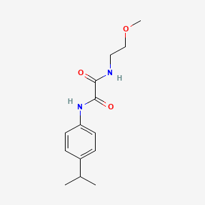 molecular formula C14H20N2O3 B5030497 N-(4-isopropylphenyl)-N'-(2-methoxyethyl)ethanediamide 