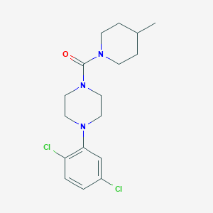 molecular formula C17H23Cl2N3O B503050 4-(2,5-Dichlorophenyl)piperazinyl 4-methylpiperidyl ketone CAS No. 890601-25-9