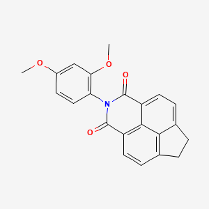 molecular formula C22H17NO4 B5030501 2-(2,4-dimethoxyphenyl)-6,7-dihydro-1H-indeno[6,7,1-def]isoquinoline-1,3(2H)-dione 