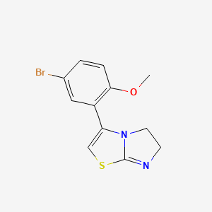 molecular formula C12H11BrN2OS B5030507 3-(5-bromo-2-methoxyphenyl)-5,6-dihydroimidazo[2,1-b][1,3]thiazole 