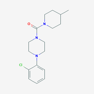 molecular formula C17H24ClN3O B503051 4-(2-Chlorophenyl)piperazinyl 4-methylpiperidyl ketone CAS No. 890605-38-6