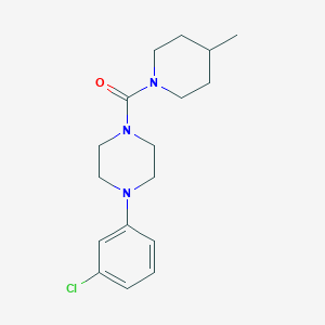 molecular formula C17H24ClN3O B503052 4-(3-Chlorophenyl)piperazinyl 4-methylpiperidyl ketone CAS No. 890605-32-0