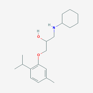molecular formula C19H31NO2 B503057 1-(Cyclohexylamino)-3-(2-isopropyl-5-methylphenoxy)-2-propanol CAS No. 71947-22-3