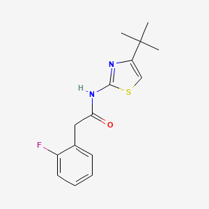 N-(4-tert-butyl-1,3-thiazol-2-yl)-2-(2-fluorophenyl)acetamide
