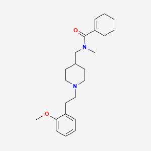 molecular formula C23H34N2O2 B5030597 N-({1-[2-(2-methoxyphenyl)ethyl]-4-piperidinyl}methyl)-N-methyl-1-cyclohexene-1-carboxamide 