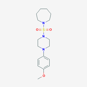 molecular formula C17H27N3O3S B503060 1-((4-(4-Methoxyphenyl)piperazin-1-yl)sulfonyl)azepane CAS No. 941912-60-3