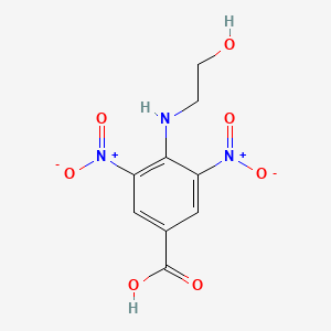 molecular formula C9H9N3O7 B5030615 4-[(2-hydroxyethyl)amino]-3,5-dinitrobenzoic acid 