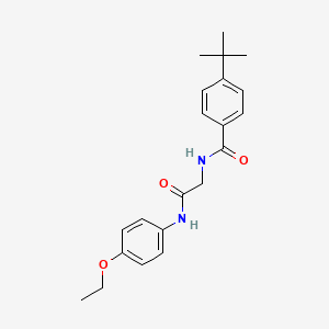 molecular formula C21H26N2O3 B5030623 4-tert-butyl-N-{2-[(4-ethoxyphenyl)amino]-2-oxoethyl}benzamide 