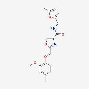 2-[(2-methoxy-4-methylphenoxy)methyl]-N-[(5-methyl-2-furyl)methyl]-1,3-oxazole-4-carboxamide