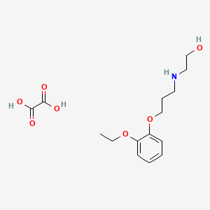 molecular formula C15H23NO7 B5030664 2-{[3-(2-ethoxyphenoxy)propyl]amino}ethanol ethanedioate (salt) 