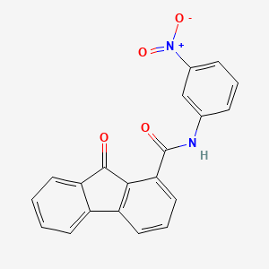 molecular formula C20H12N2O4 B5030713 N-(3-nitrophenyl)-9-oxo-9H-fluorene-1-carboxamide 
