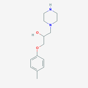 B503072 1-Piperazin-1-yl-3-p-tolyloxy-propan-2-ol CAS No. 883546-08-5