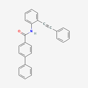 molecular formula C27H19NO B5030732 N-[2-(phenylethynyl)phenyl]-4-biphenylcarboxamide 