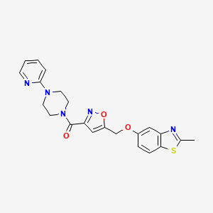 2-methyl-5-[(3-{[4-(2-pyridinyl)-1-piperazinyl]carbonyl}-5-isoxazolyl)methoxy]-1,3-benzothiazole