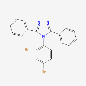 4-(2,4-dibromophenyl)-3,5-diphenyl-4H-1,2,4-triazole