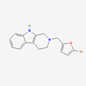 molecular formula C16H15BrN2O B5030799 2-[(5-bromo-2-furyl)methyl]-2,3,4,9-tetrahydro-1H-beta-carboline 