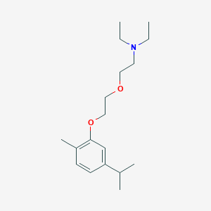 molecular formula C18H31NO2 B5030801 N,N-diethyl-2-[2-(5-isopropyl-2-methylphenoxy)ethoxy]ethanamine 