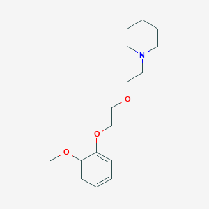 molecular formula C16H25NO3 B5030817 1-{2-[2-(2-methoxyphenoxy)ethoxy]ethyl}piperidine 