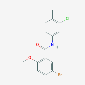 molecular formula C15H13BrClNO2 B5030821 5-bromo-N-(3-chloro-4-methylphenyl)-2-methoxybenzamide 