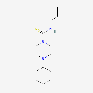 molecular formula C14H25N3S B5030836 N-allyl-4-cyclohexyl-1-piperazinecarbothioamide 
