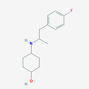 molecular formula C15H22FNO B5030849 4-{[2-(4-fluorophenyl)-1-methylethyl]amino}cyclohexanol 
