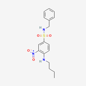 molecular formula C17H21N3O4S B5030856 N-benzyl-4-(butylamino)-3-nitrobenzenesulfonamide 