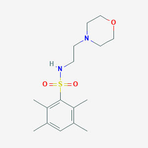 2,3,5,6-tetramethyl-N-(2-morpholin-4-ylethyl)benzenesulfonamide